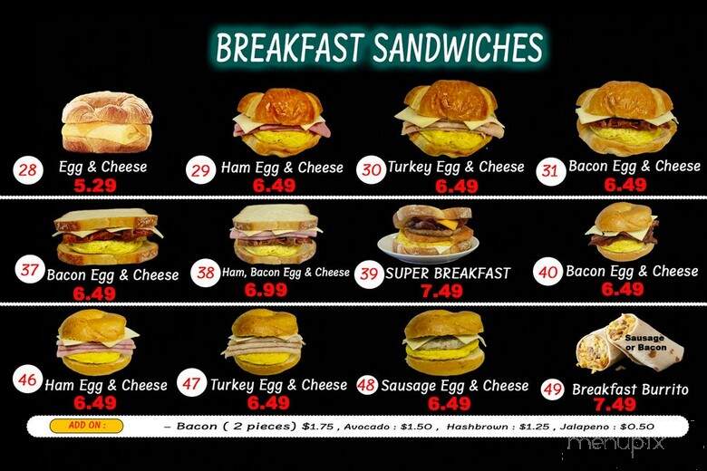 Baker's Donut Shop - Gardena, CA menu_pic
