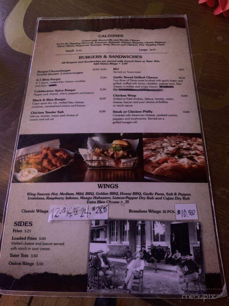 Cobble Stone Ale House - Liverpool, NY menu_pic