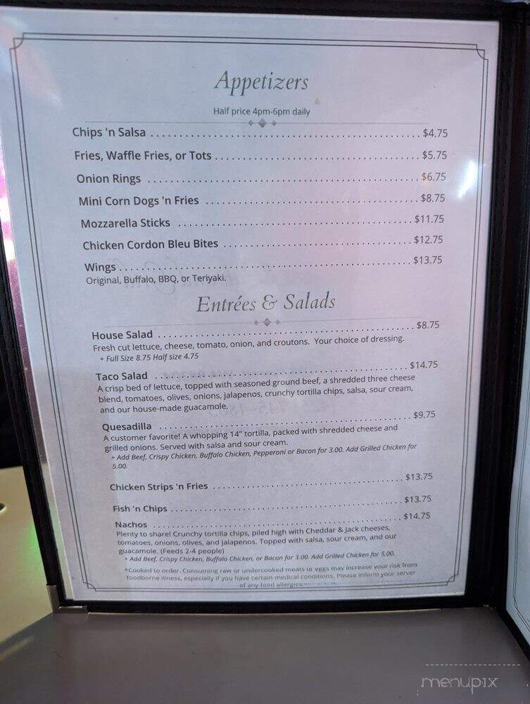 O'Finnigan's Pub - Everett, WA menu_pic