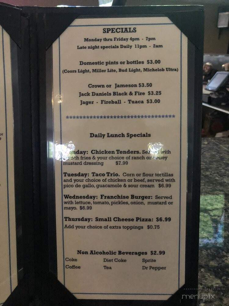 The Franchise Grill & Bar - Plano, TX menu_pic