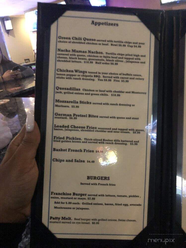 The Franchise Grill & Bar - Plano, TX menu_pic
