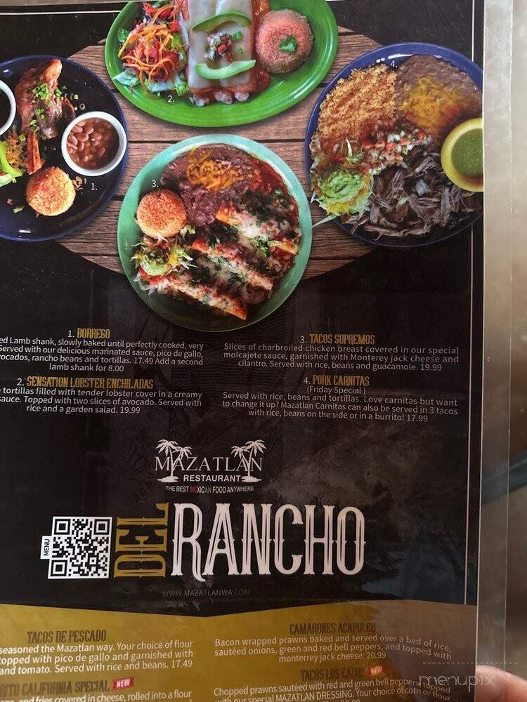 Mazatlan Restaurant - Federal Way, WA menu_pic