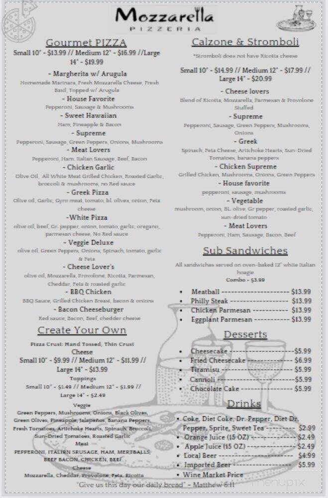 Mozzarella - Hermitage, TN menu_pic