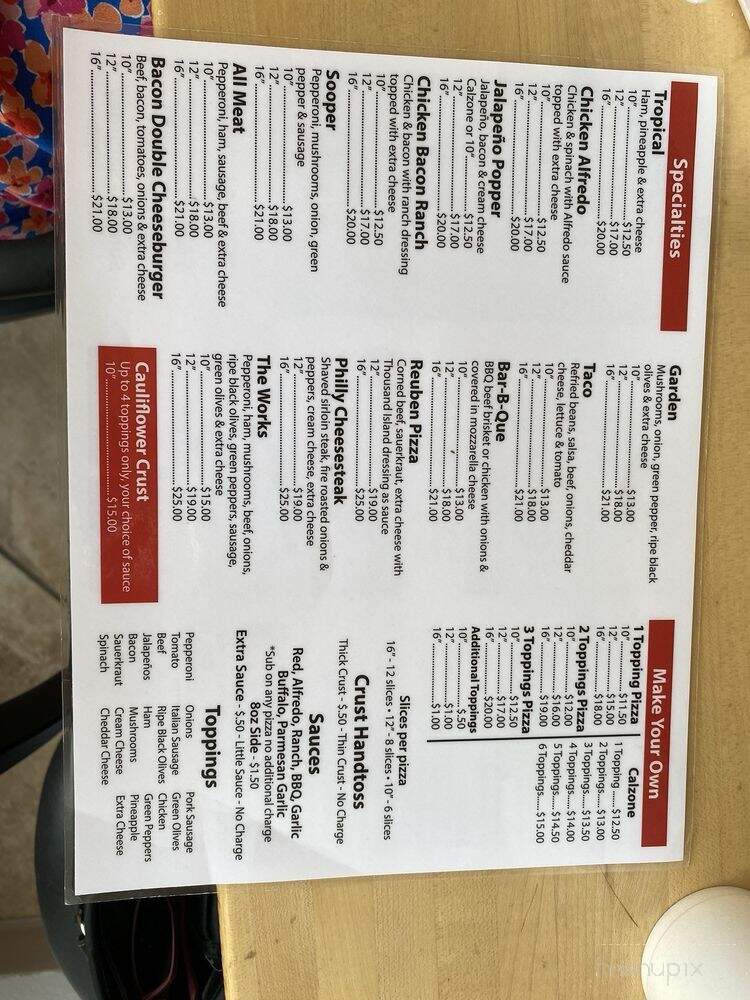 Lomato's Pizza - Hays, KS menu_pic