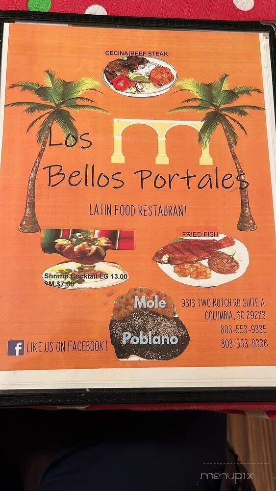 Los Bellos Portales - Columbia, SC menu_pic