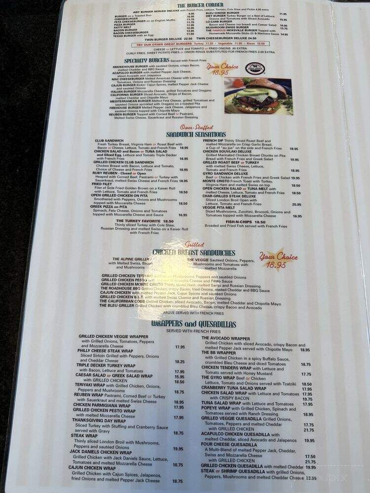 Hicksville Diner - Hicksville, NY menu_pic
