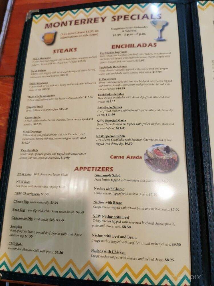 Mi Monterrey Mexican Grill - Morehead, KY menu_pic