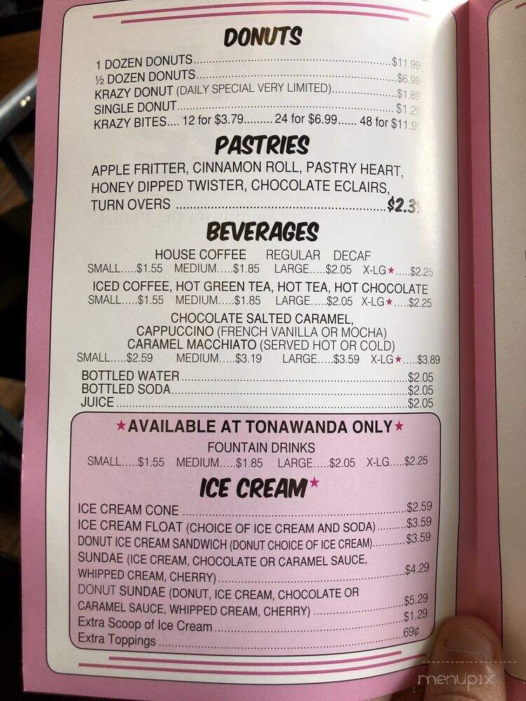 Dickie's Donuts - Buffalo, NY menu_pic
