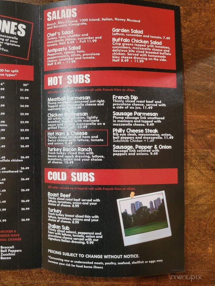 Vinnies New York Pizza Llc - Cottonwood, AZ menu_pic