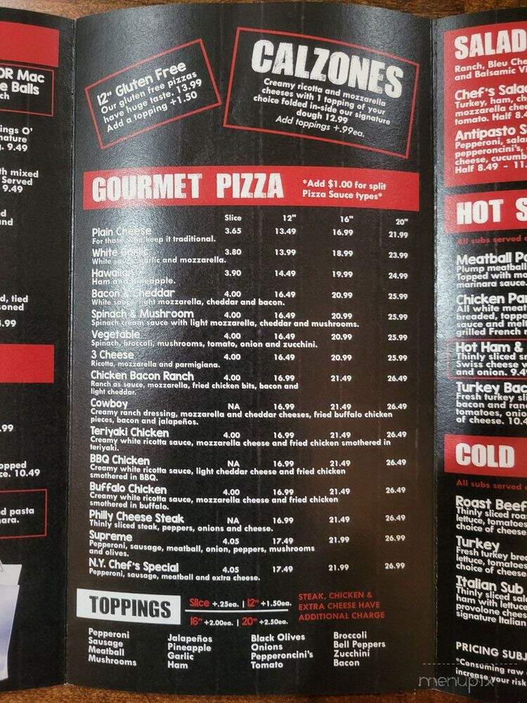 Vinnies New York Pizza Llc - Cottonwood, AZ menu_pic