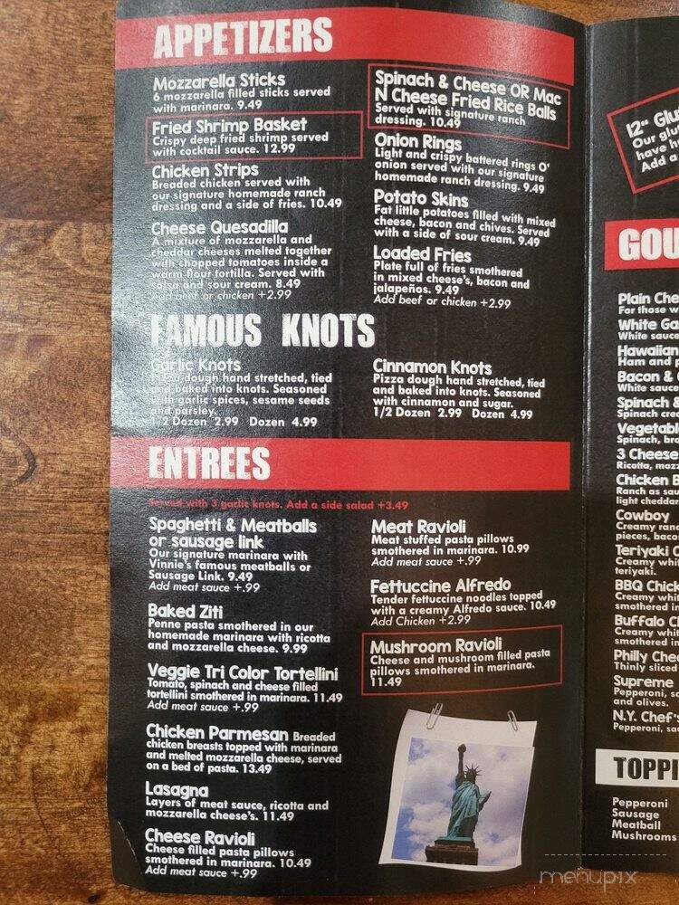 Vinnies New York Pizza Llc - Cottonwood, AZ menu_pic