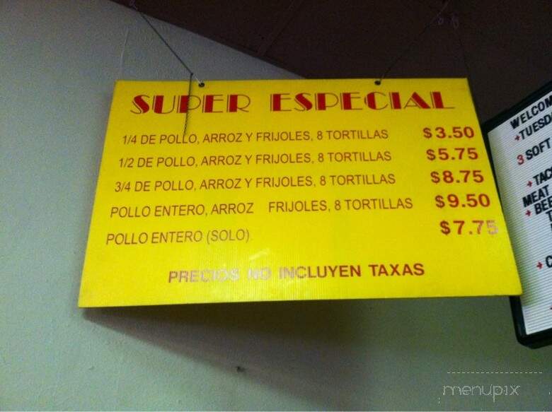 Taqueria Pedritos - Dallas, TX menu_pic