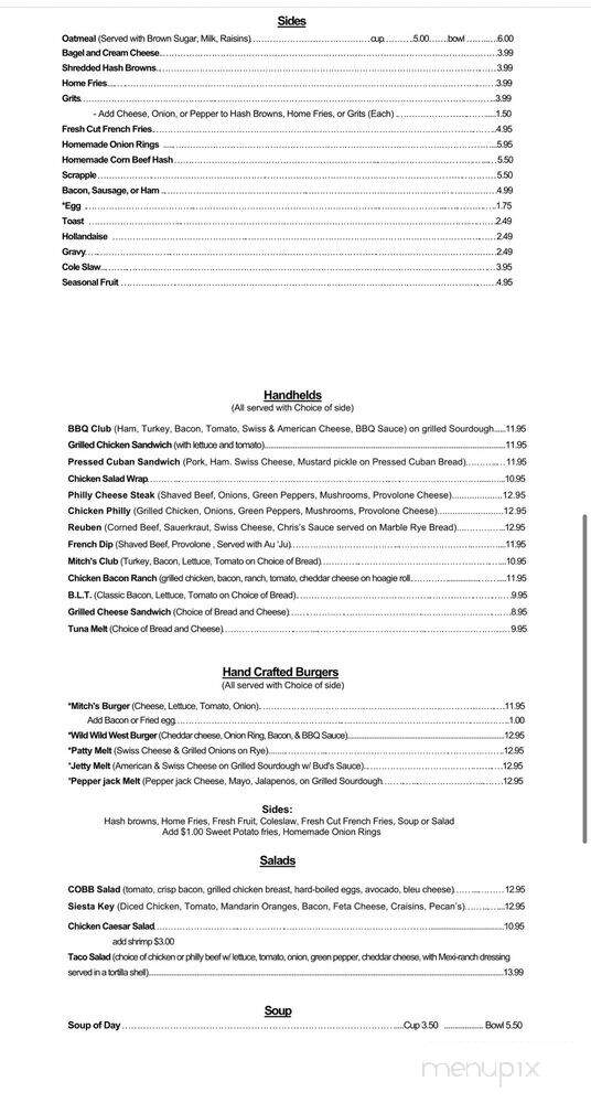 Bud's Restaurant - Venice, FL menu_pic