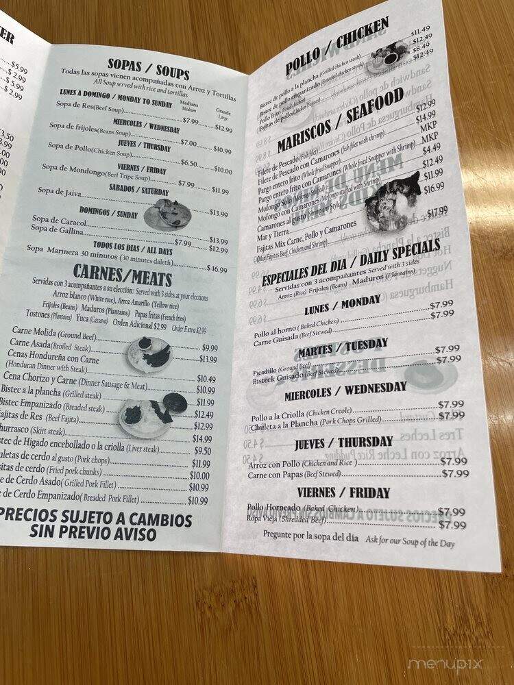 Los Catrachos - West Palm Beach, FL menu_pic