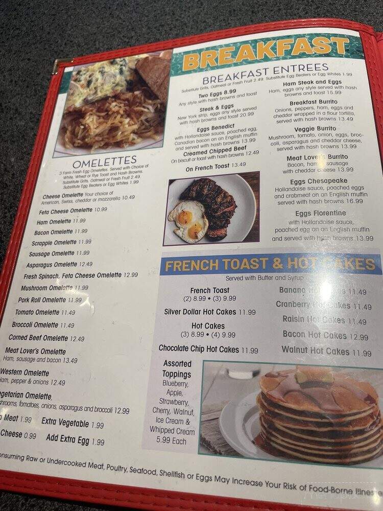 Rehoboth Diner - Rehoboth Beach, DE menu_pic