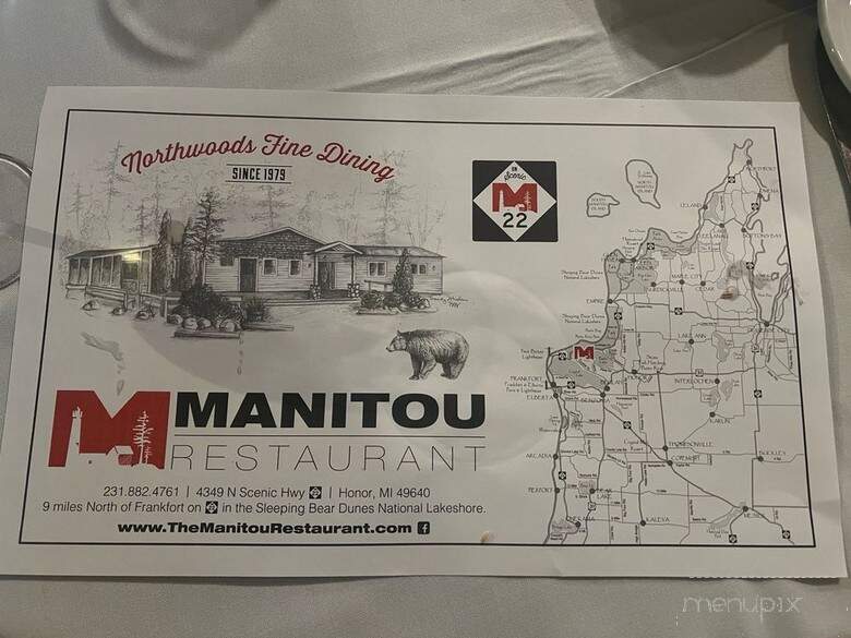 Manitou - Honor, MI menu_pic