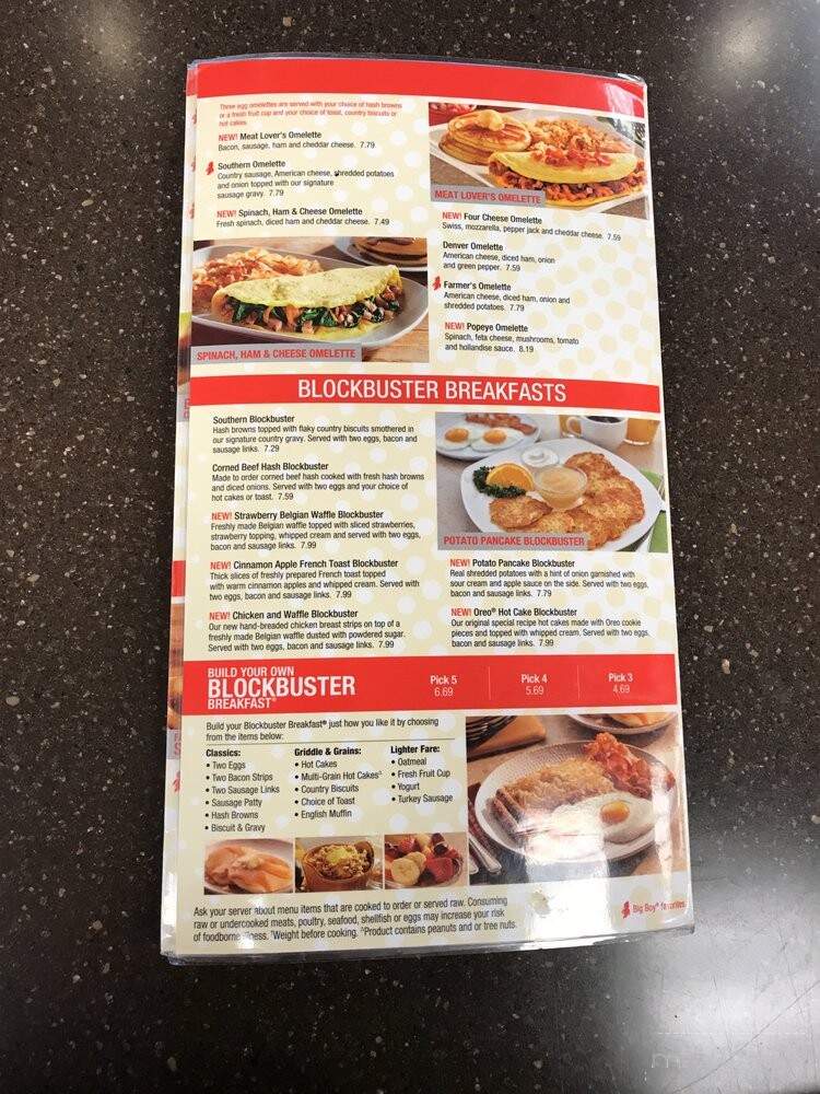 Curis Big Boy Restaurants - Chesterfield, MI menu_pic