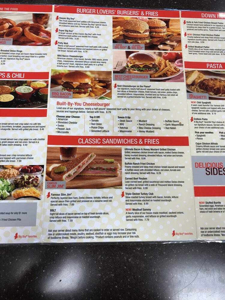 Curis Big Boy Restaurants - Chesterfield, MI menu_pic