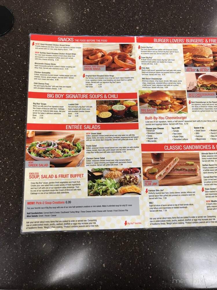 Curis Big Boy Restaurants - Chesterfield, MI menu_pic