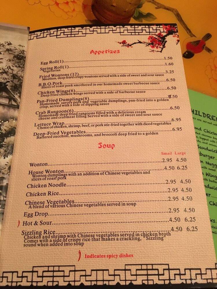 Wing Lee Restaurant - Sterling Heights, MI menu_pic