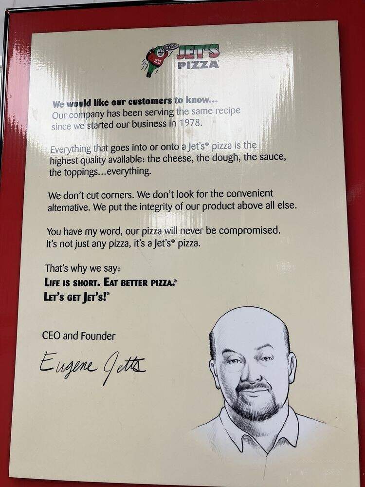 Jet's Pizza - Keego Harbor, MI menu_pic