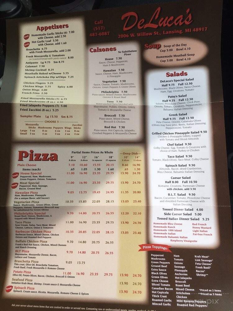 Deluca's Restaurant - Lansing, MI