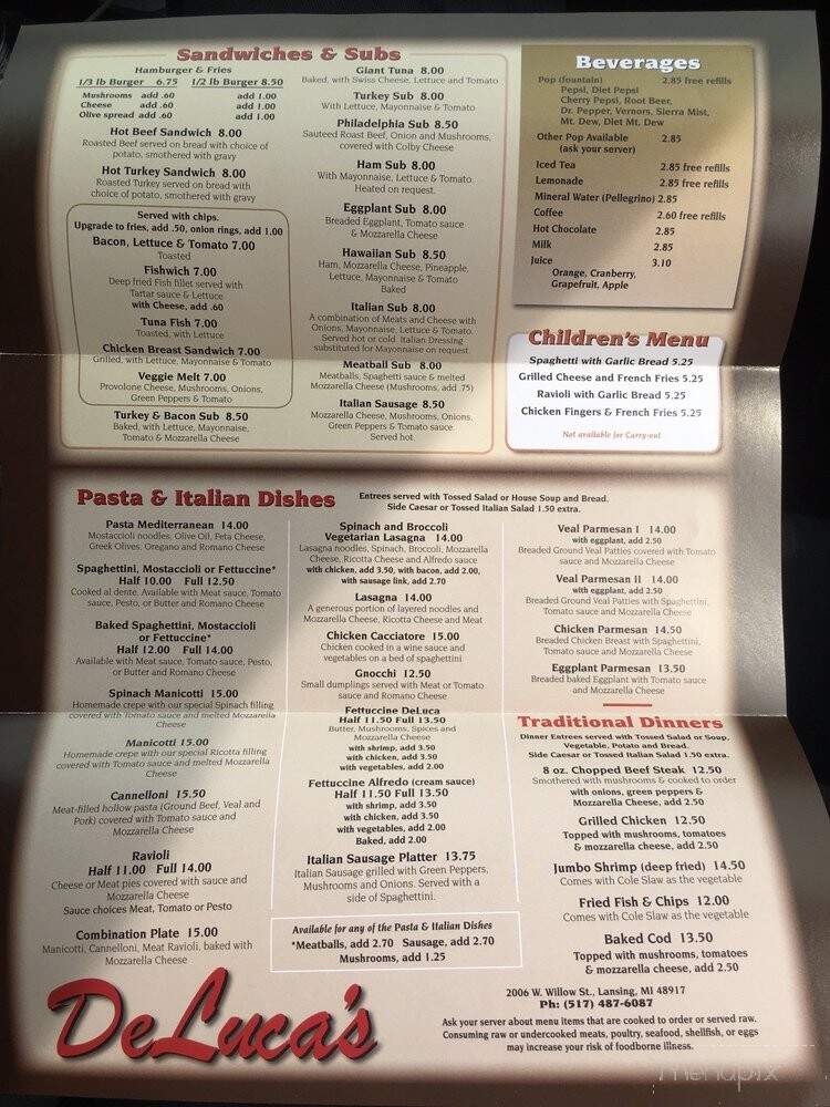 Deluca's Restaurant - Lansing, MI