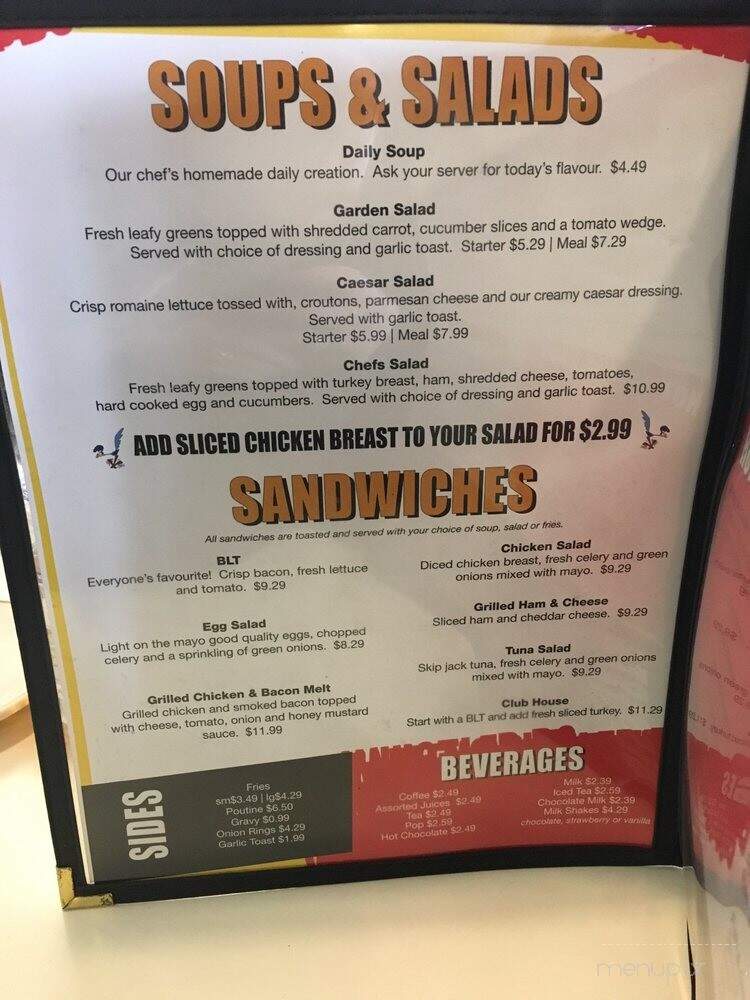 Roadrunner Restaurant - Langley Twp, BC menu_pic