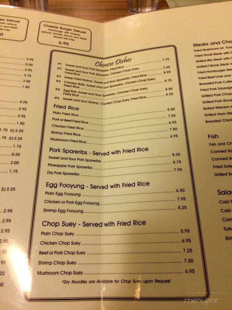 Commodore Restaurant - Edmonton, AB menu_pic