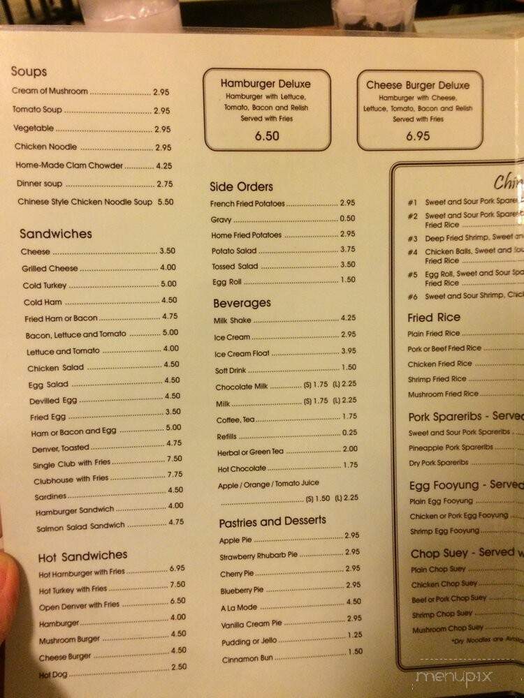 Commodore Restaurant - Edmonton, AB menu_pic