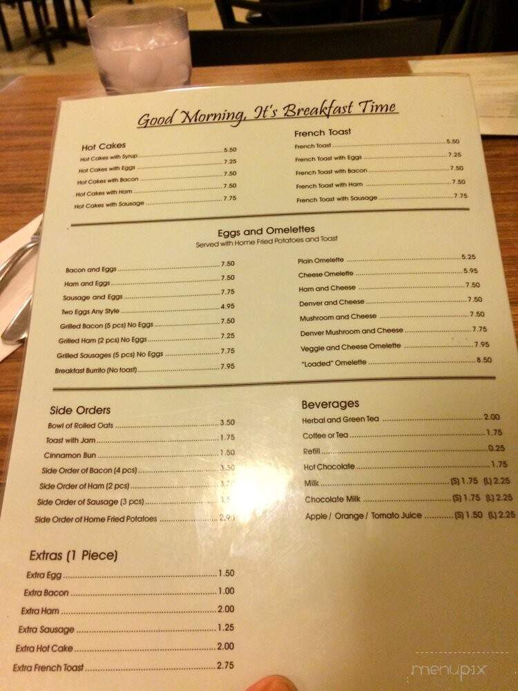 Commodore Restaurant - Edmonton, AB menu_pic