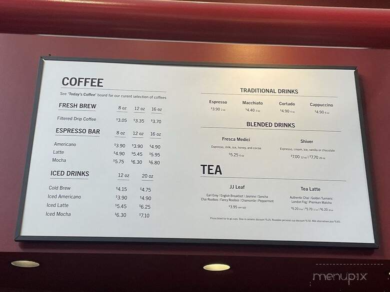 JJ Bean - Vancouver, BC menu_pic