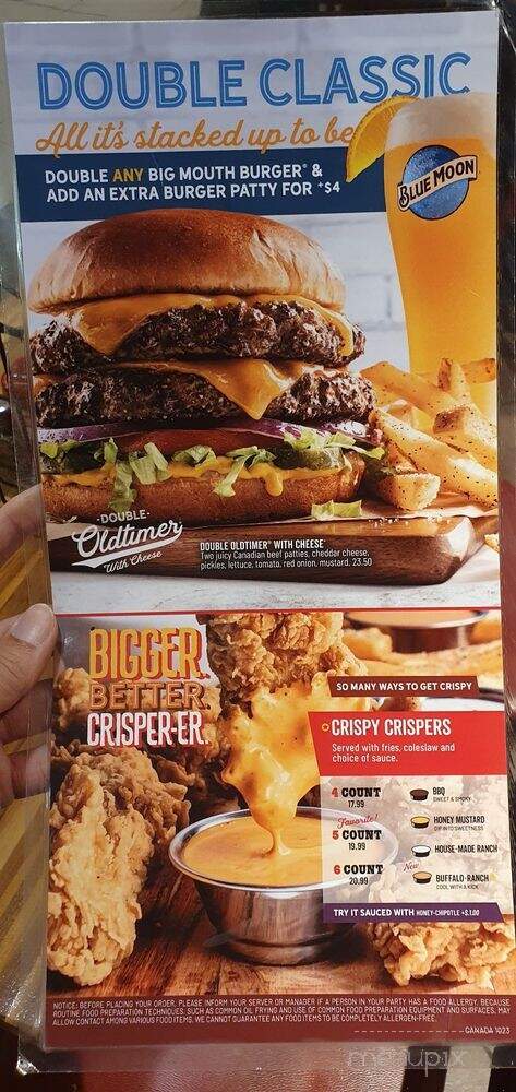 Chilis Texas Grill - Calgary, AB menu_pic