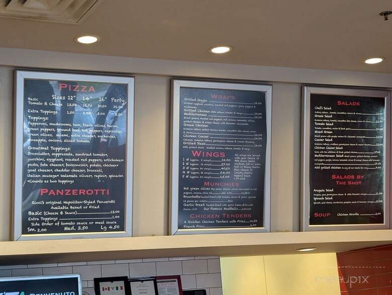 Riccis Pizzeria & Sandwich Shoppe - Vaughan, ON menu_pic