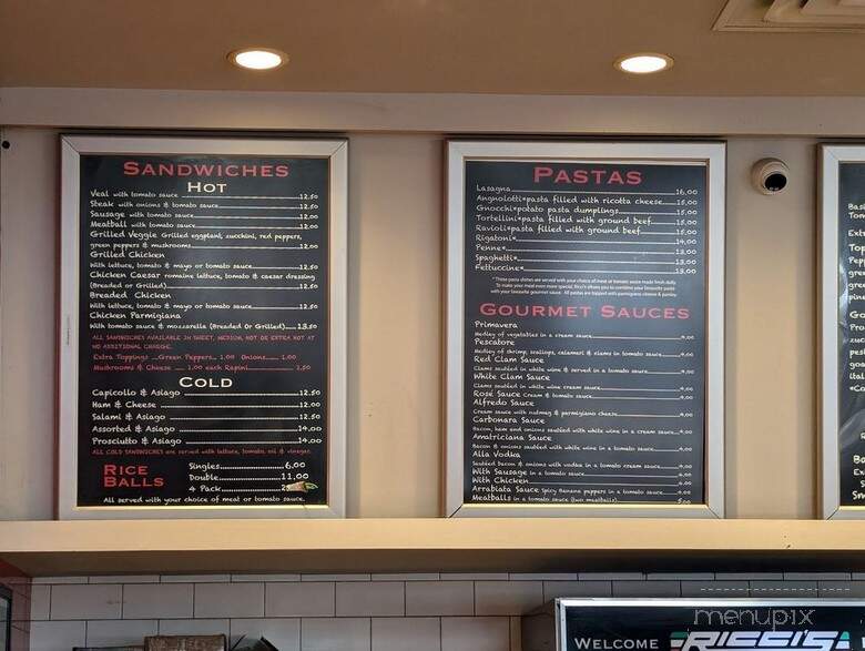 Riccis Pizzeria & Sandwich Shoppe - Vaughan, ON menu_pic