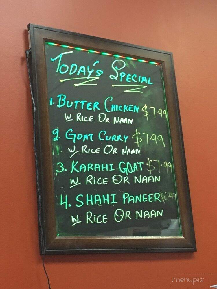 New India Sweets & Restaurant - Mississauga, ON menu_pic