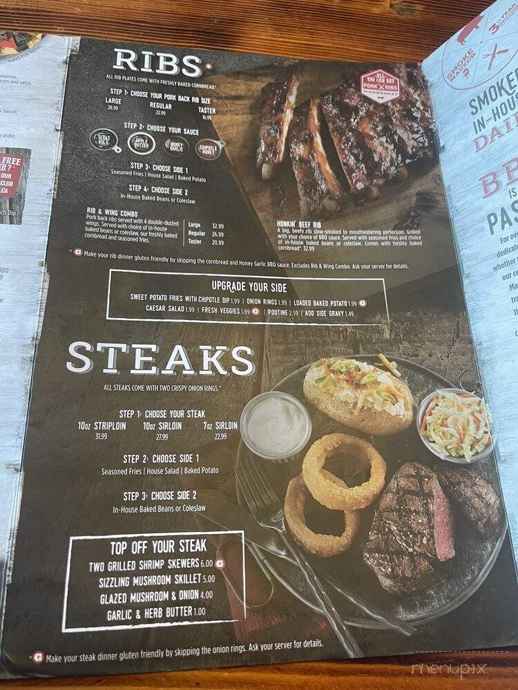 Montana's Cookhouse Bar & Grill - Winnipeg, MB menu_pic