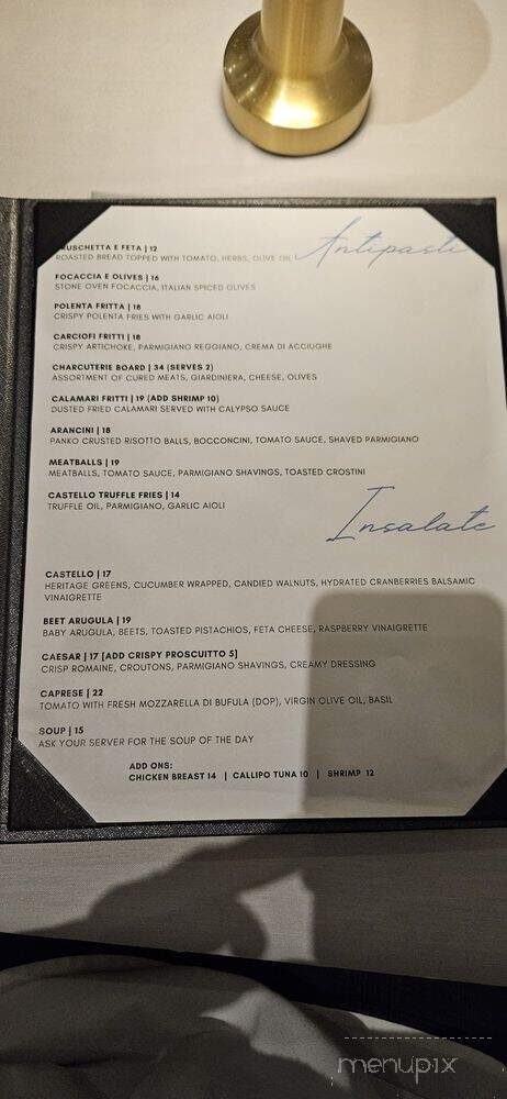 Castello Ristorante - Woodbridge, ON menu_pic