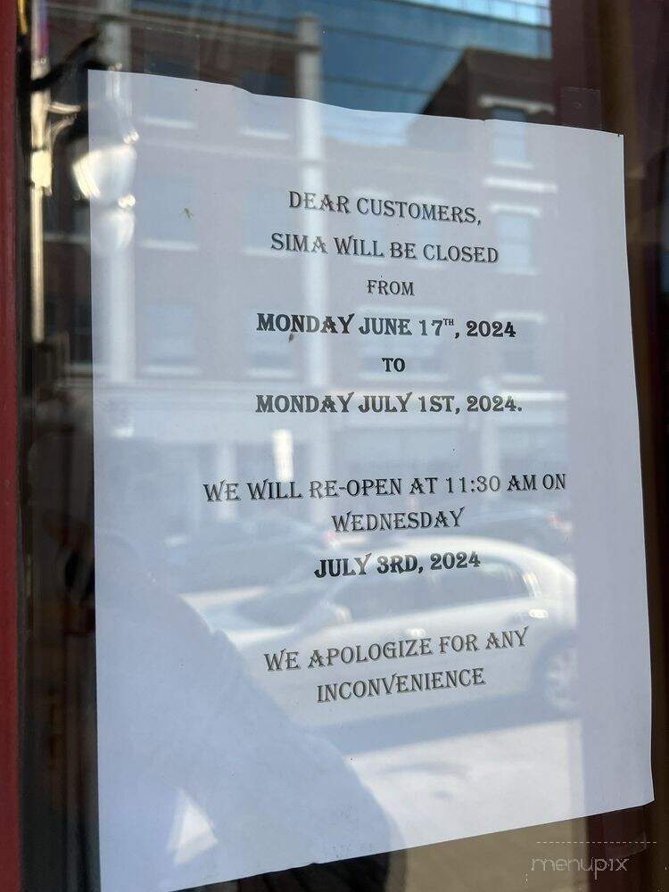 Sima Sushi - Kingston, ON menu_pic