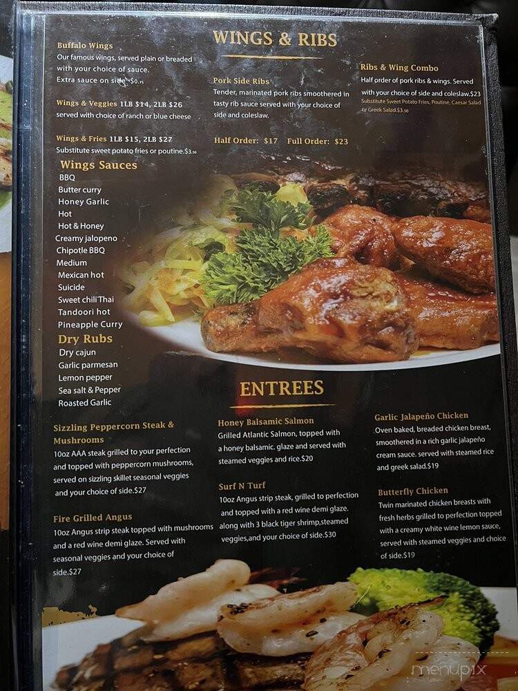 Sharks sports pub - Vaughan, ON menu_pic