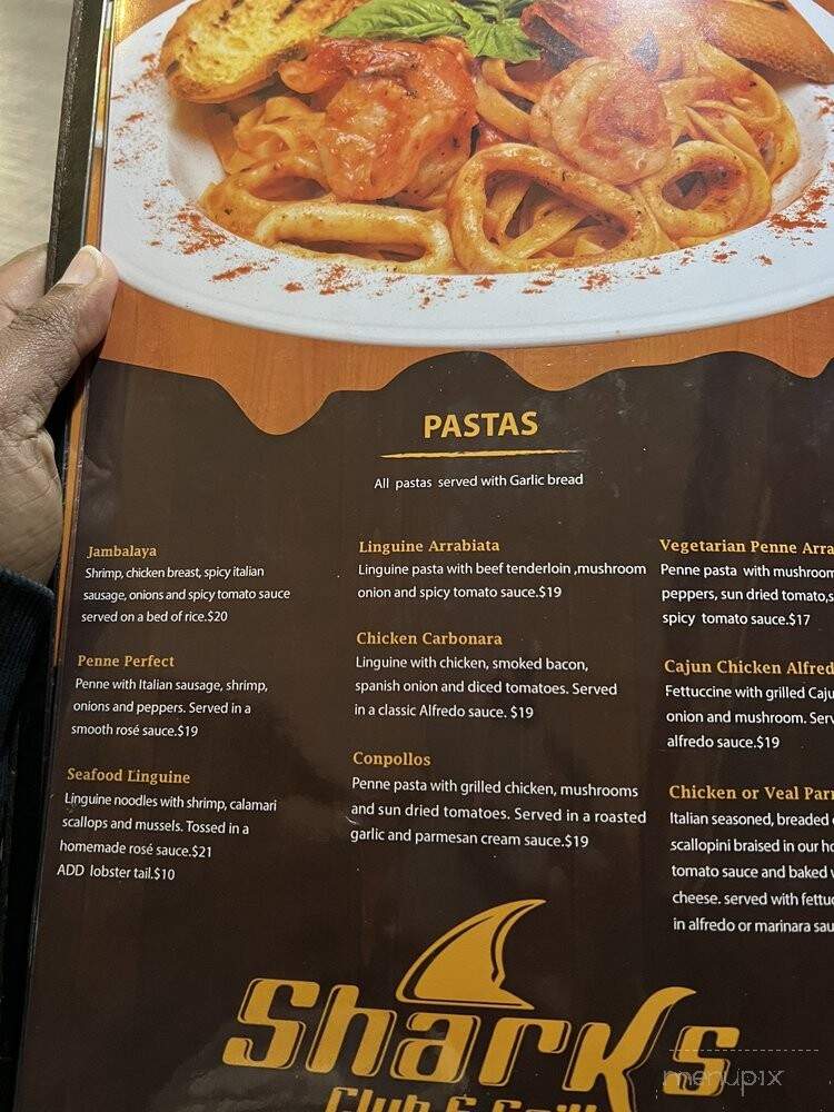 Sharks sports pub - Vaughan, ON menu_pic