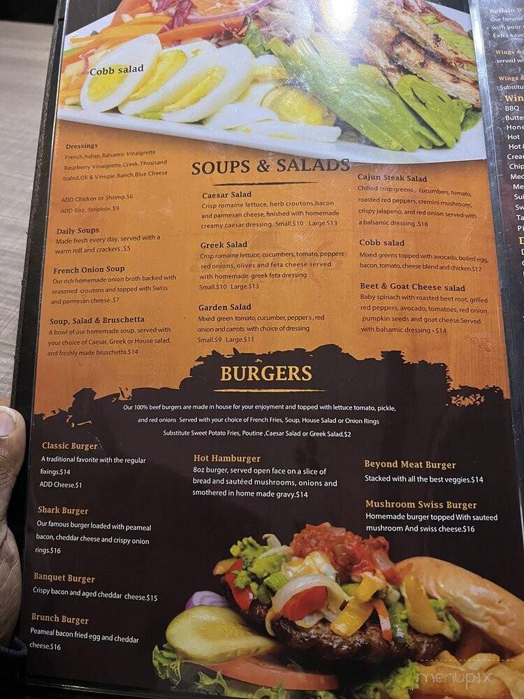 Sharks sports pub - Vaughan, ON menu_pic