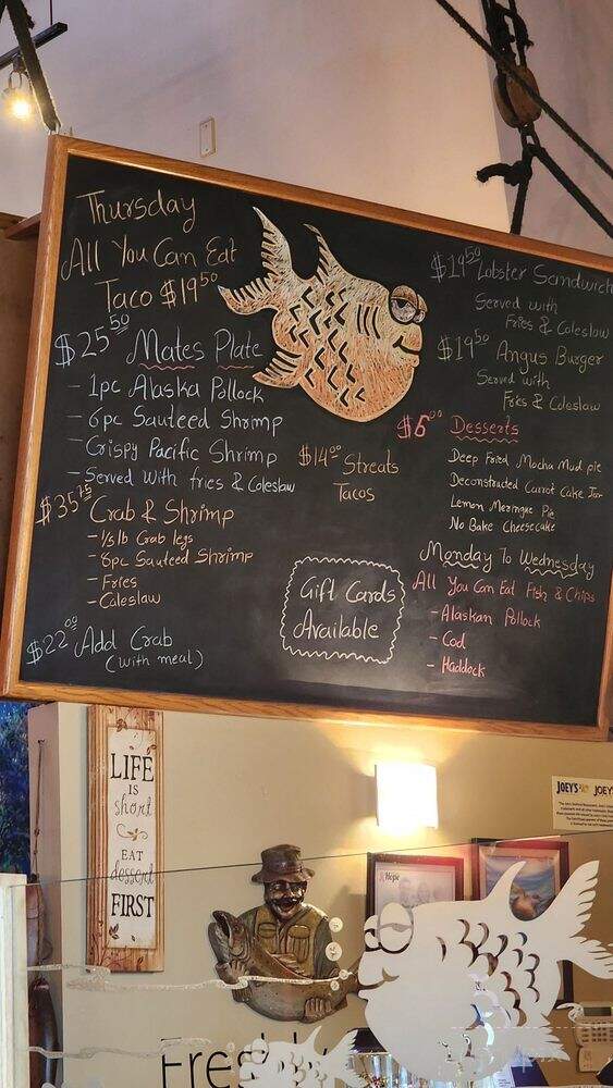 Joey's Only Seafood Restaurants - Edmonton, AB menu_pic
