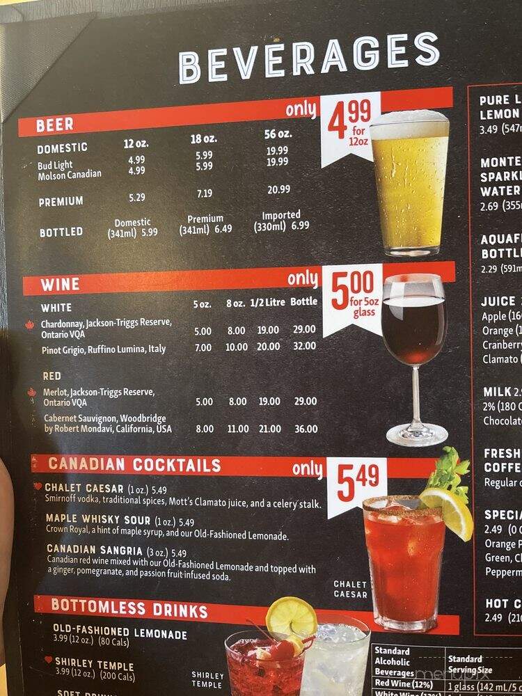 Swiss Chalet Rotisserie & Grill - Sarnia, ON menu_pic