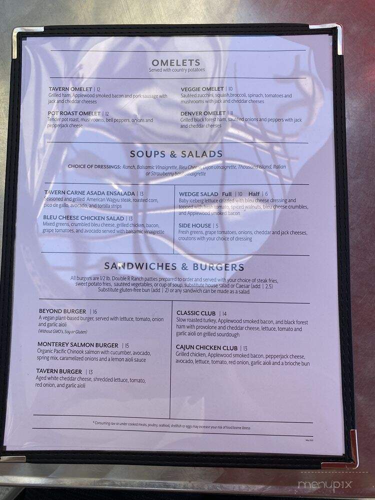 Tavern At Bown Crossing - Boise, ID menu_pic