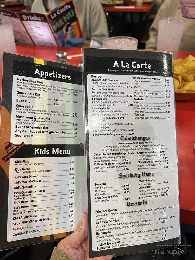 La Casita Mexican Restaurant - Twin Falls, ID menu_pic