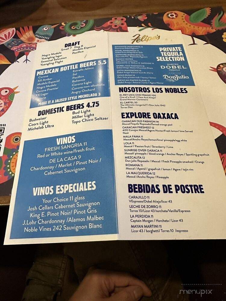 Felipe's Restaurant - Wichita, KS menu_pic