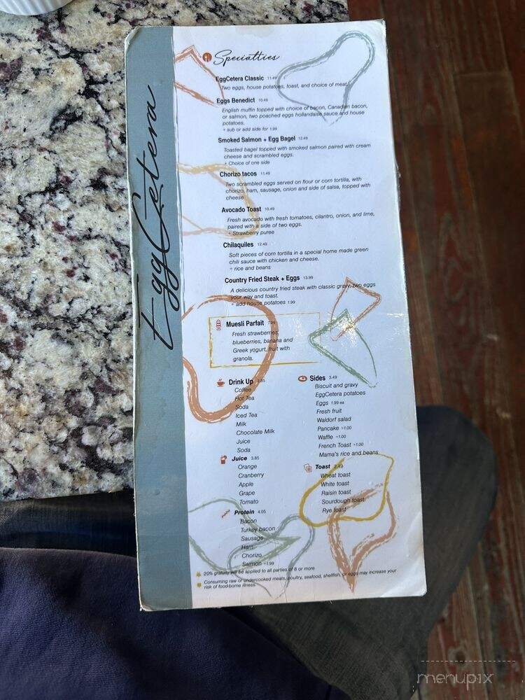Egg Cetera - Wichita, KS menu_pic
