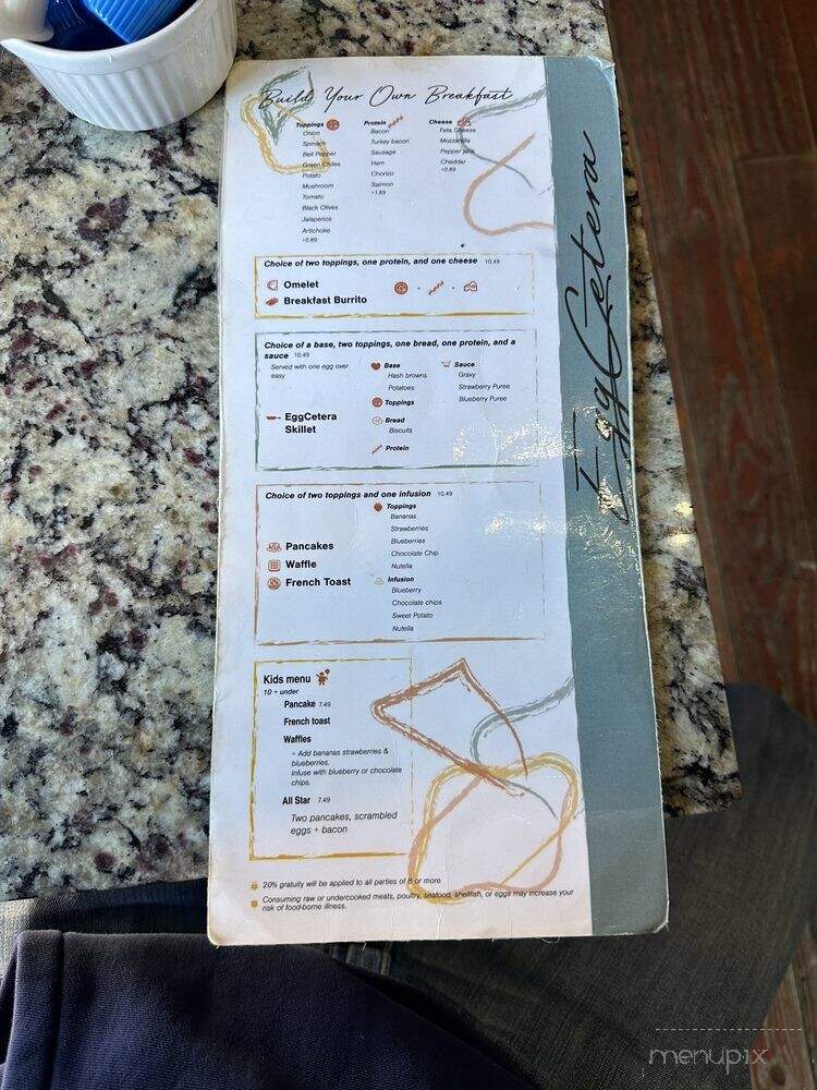 Egg Cetera - Wichita, KS menu_pic
