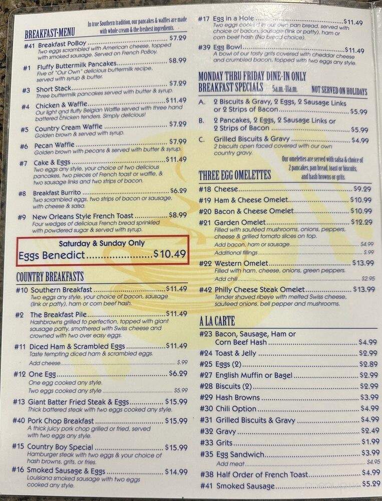 Pitt Grill - Lake Charles, LA menu_pic